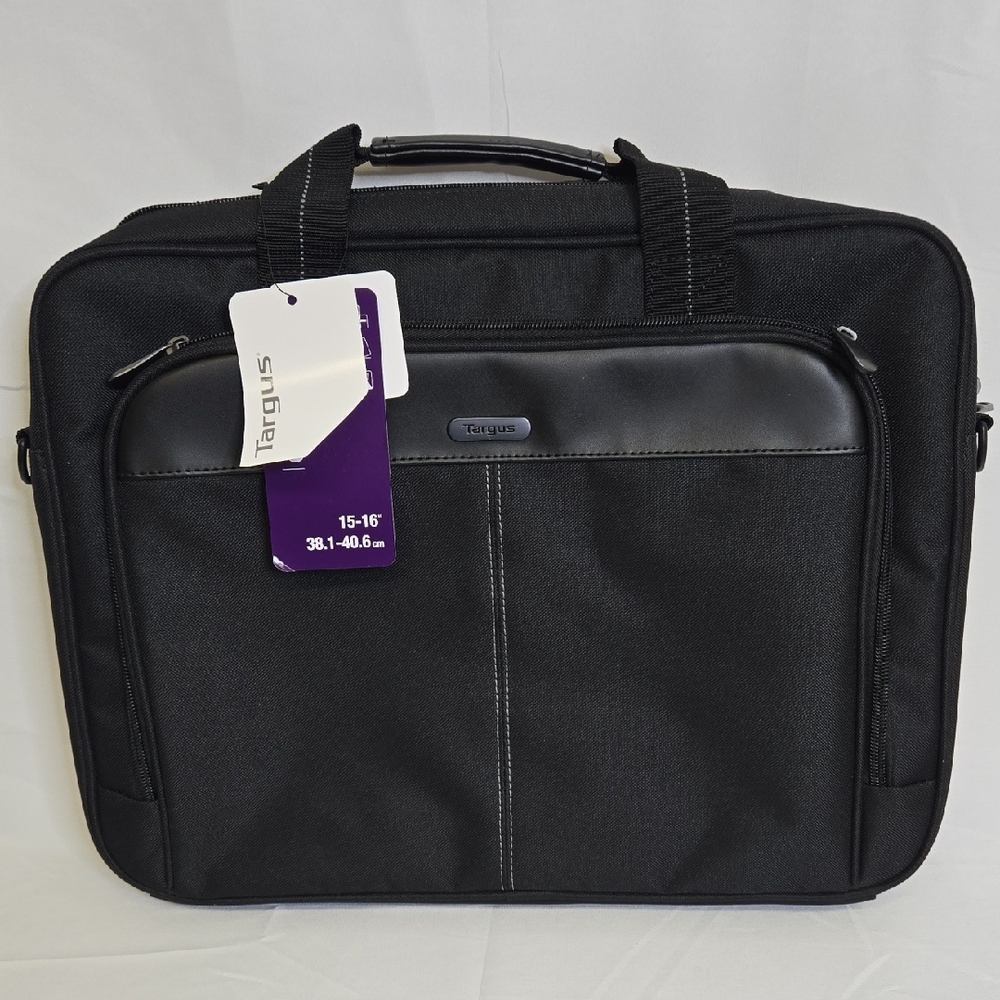 Targus 15-16"‎ Classic Slim Briefcase, Black, Model TCT027US, NEW